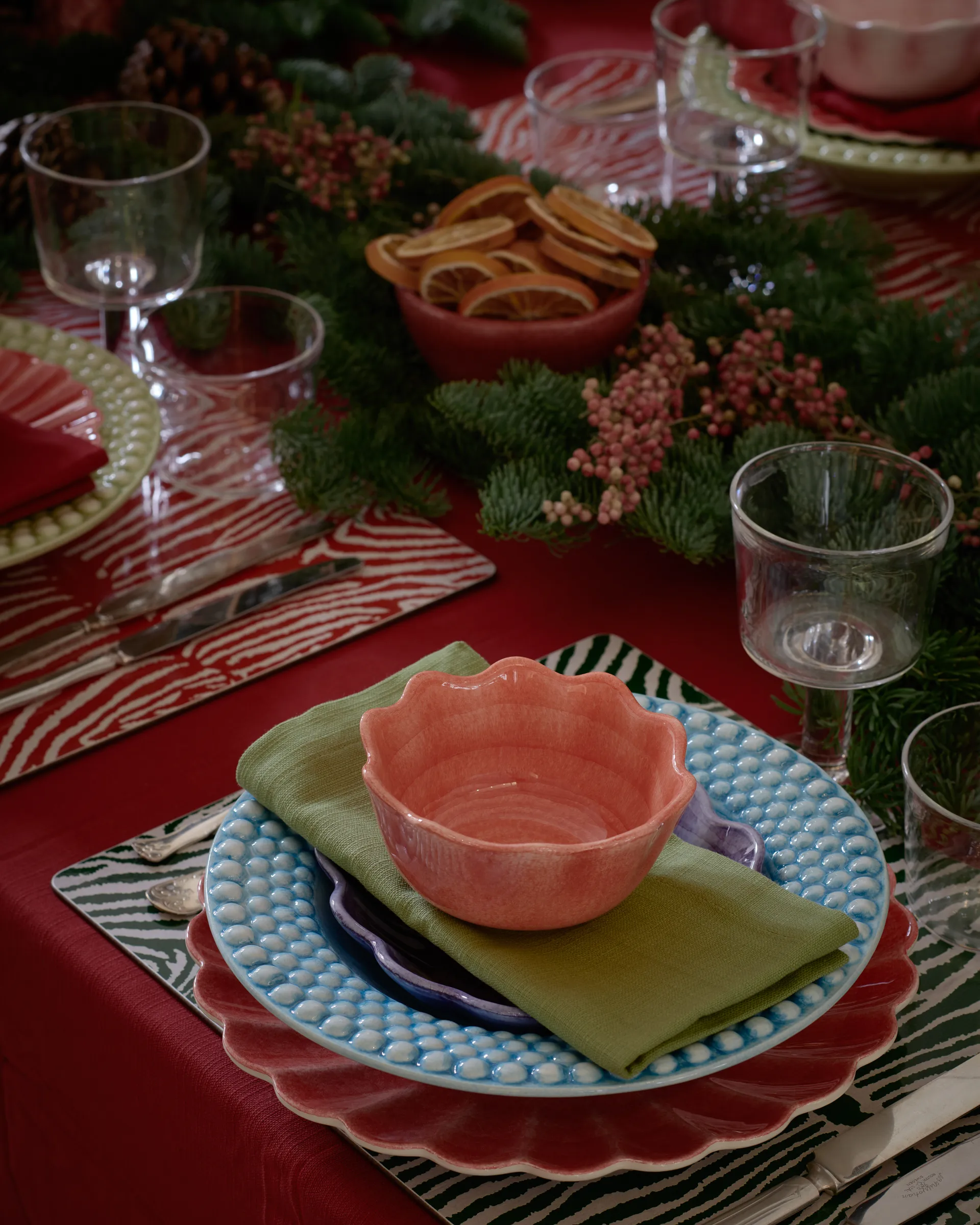 Oyster kulho Ø13 cm, Punainen Mateus