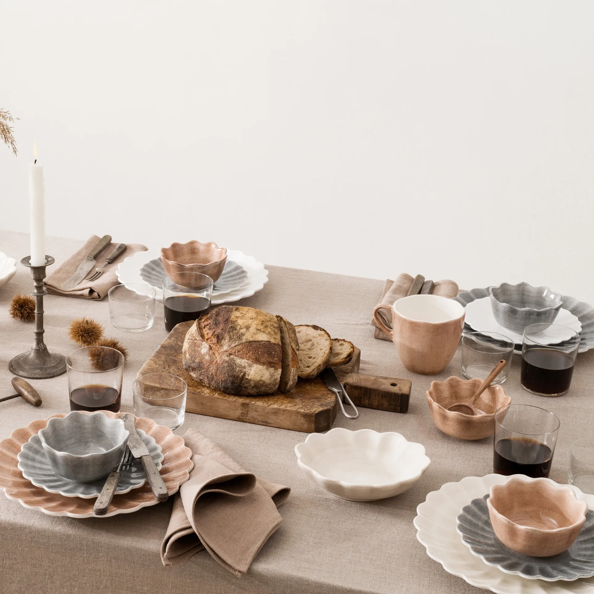 Oyster lautanen 20 cm, Harmaa Mateus