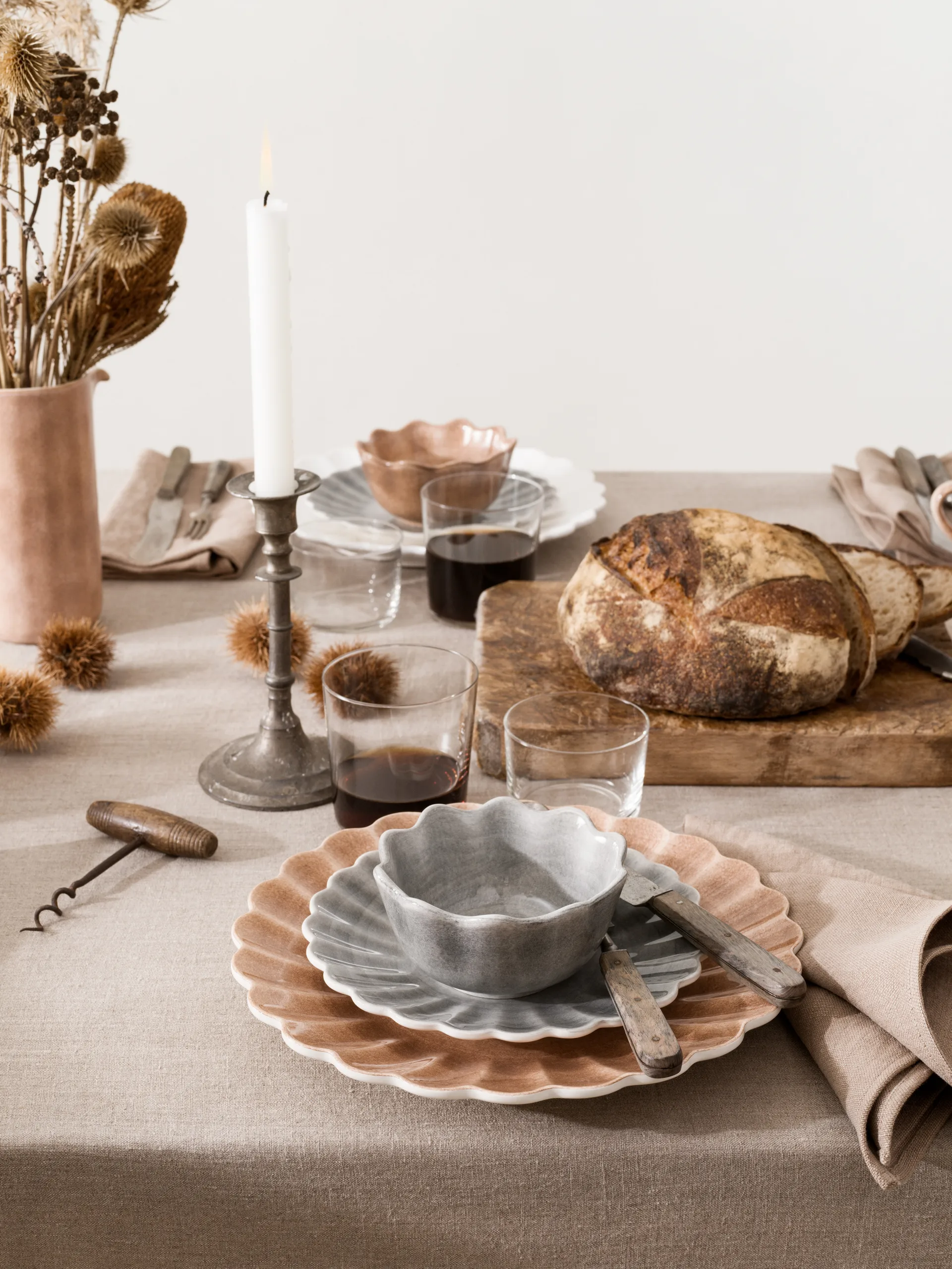 Oyster lautanen 20 cm, Harmaa Mateus