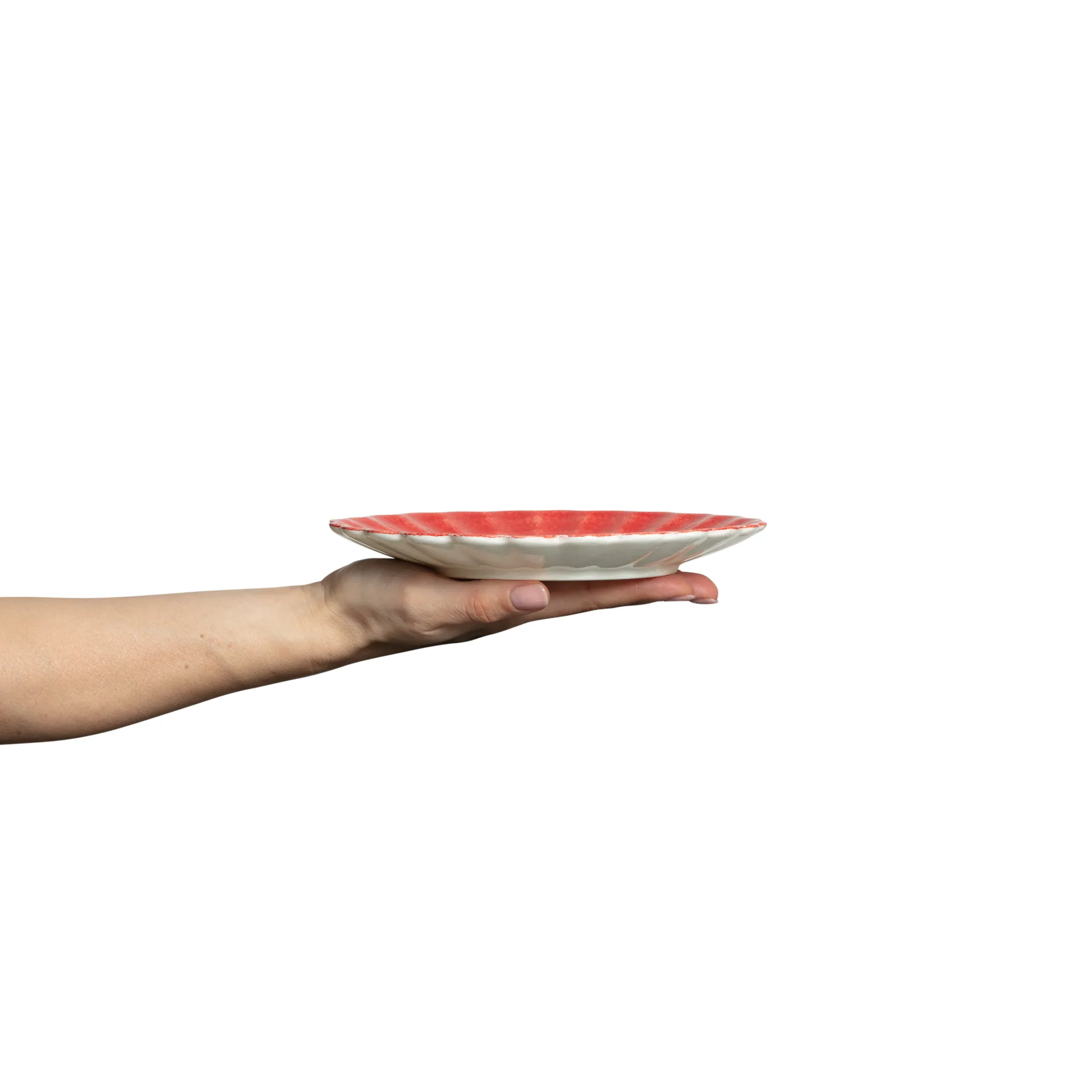 Oyster lautanen 20 cm, Punainen Mateus