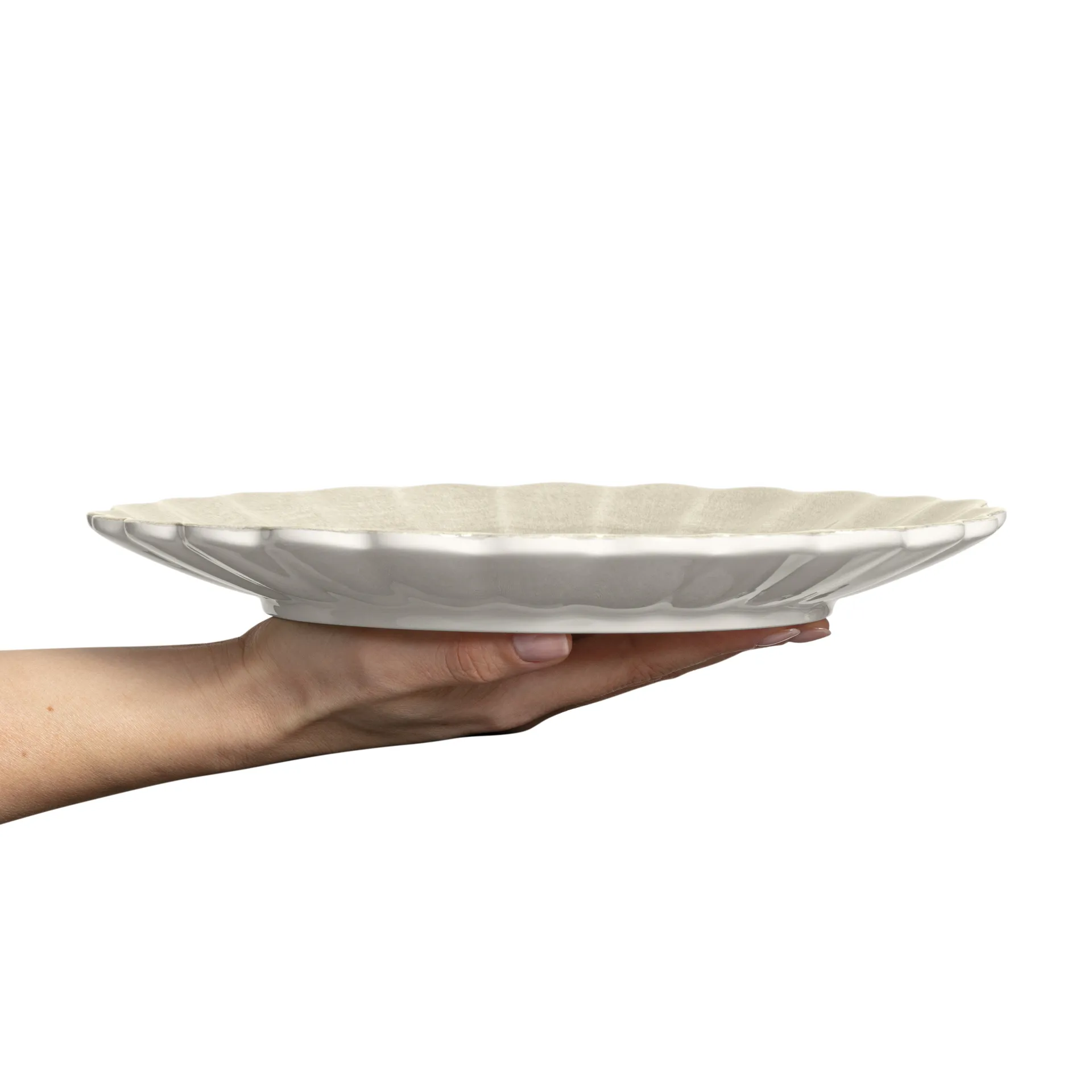 Oyster lautanen 28 cm, Sand Mateus
