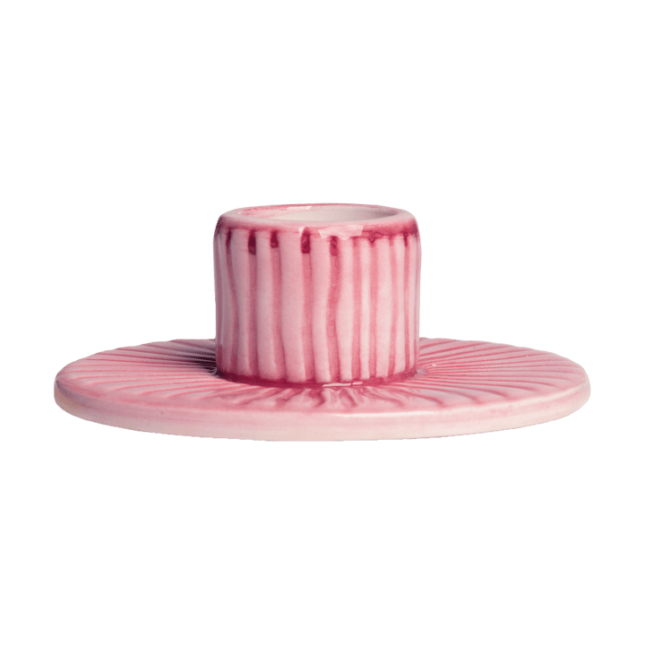 Stripes kynttilänjalka Ø 8 cm - Vaaleanpunainen - Mateus