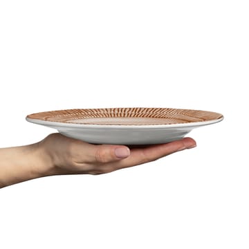 Stripes lautanen Ø 21 cm - Cinnamon  - Mateus