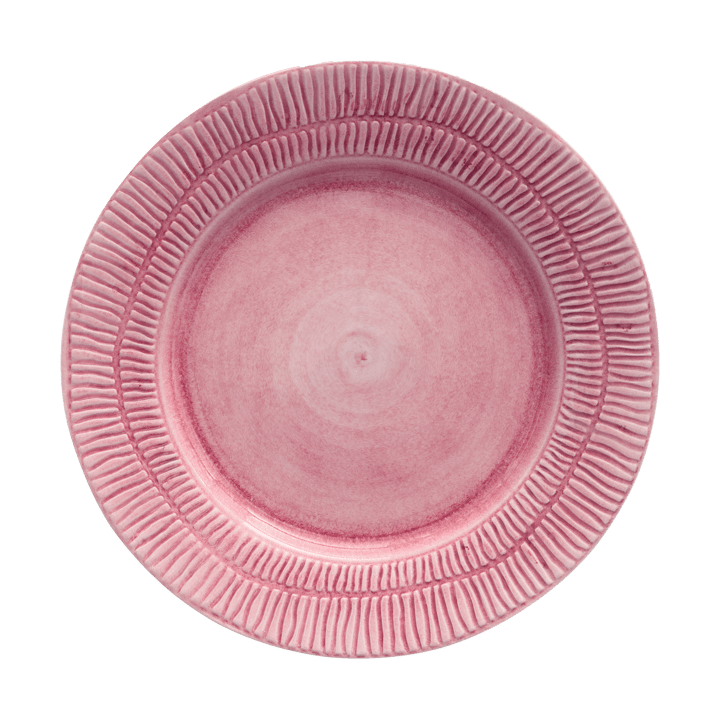 Stripes lautanen Ø28 cm - Vaaleanpunainen - Mateus