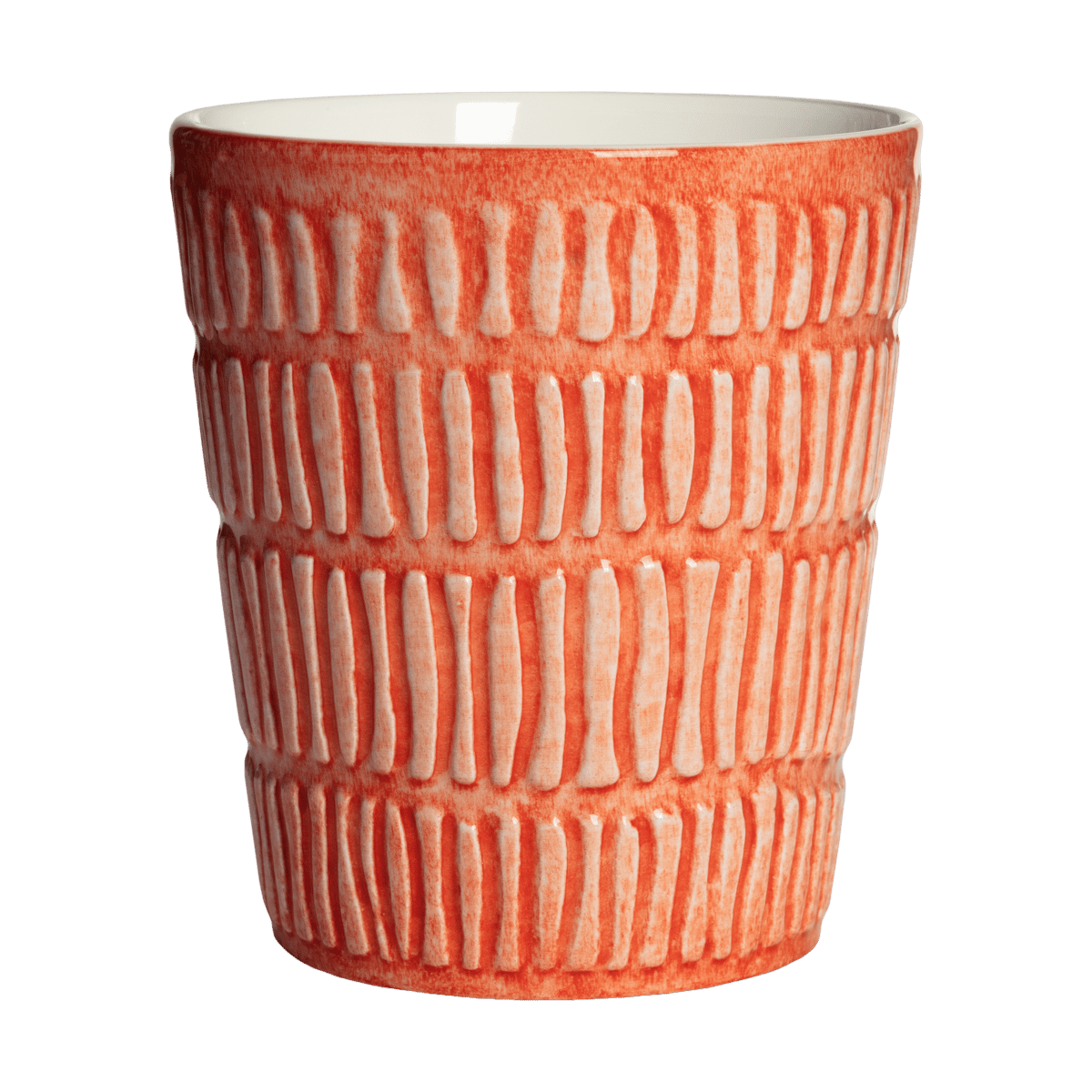 Mateus Stripes muki 30 cl Oranssi | Skandinaavinen Sisustus | Kahvikupit | Oranssi