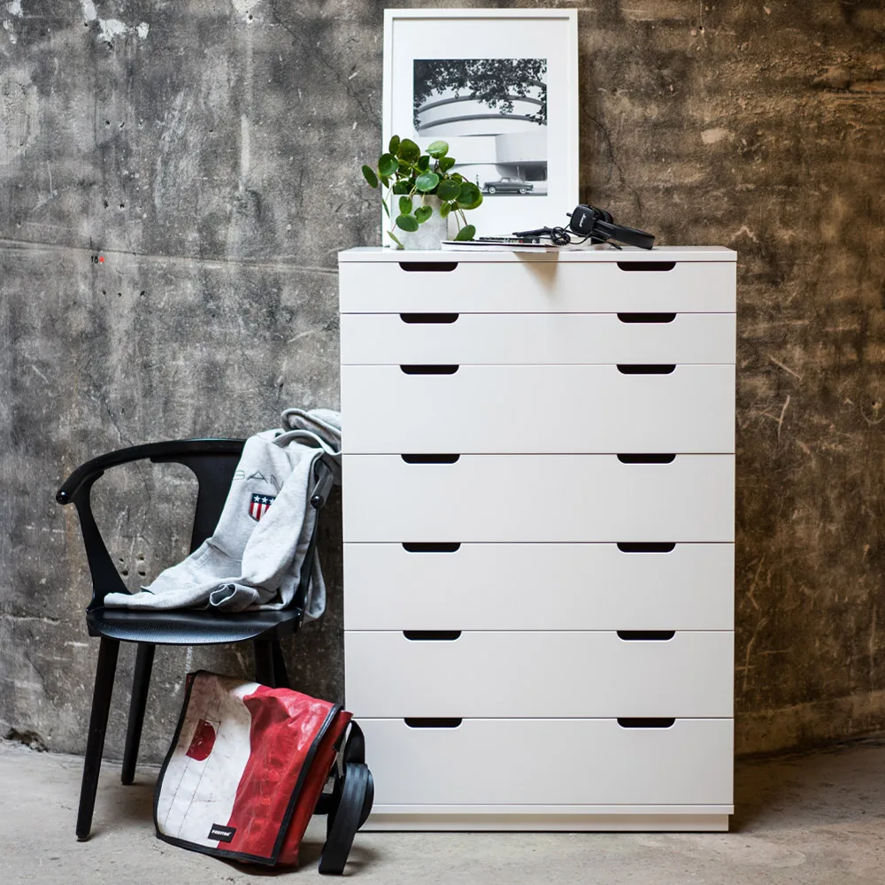 Aoko lipasto 4 laatikkoa, Valkolakka Mavis