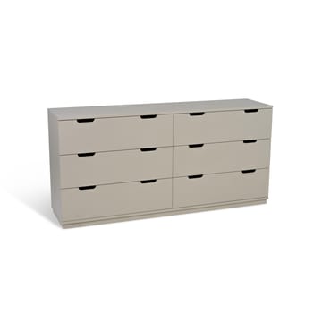 Aoko lipasto kaksinkertainen 6 laatikkoa - Beige - Mavis