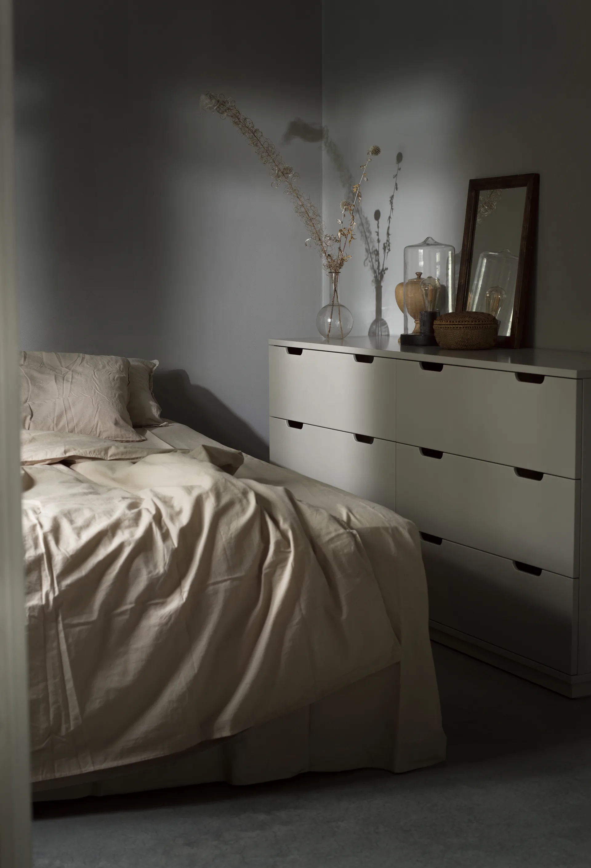 Aoko lipasto kaksinkertainen 6 laatikkoa, Beige Mavis