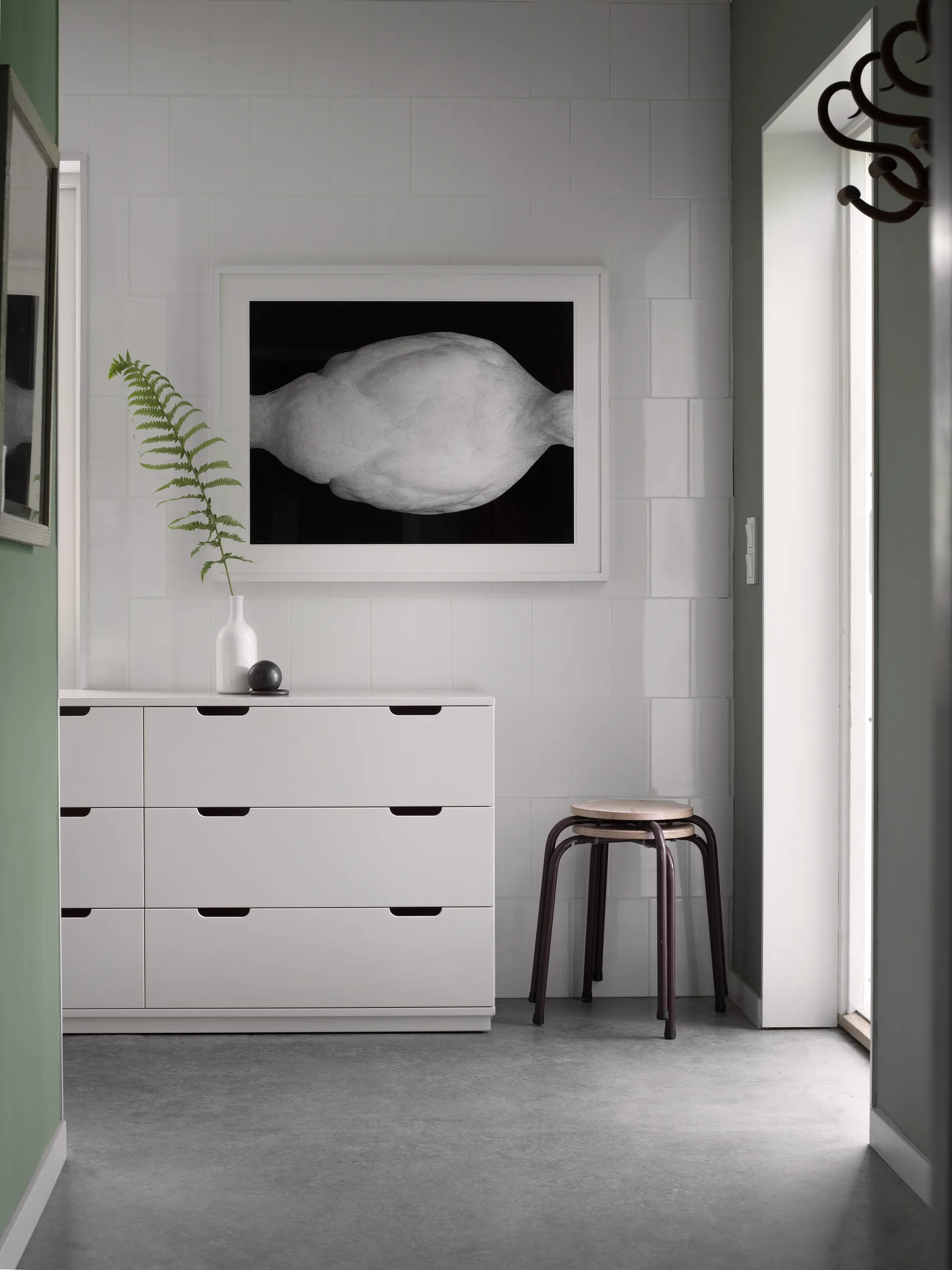 Aoko lipasto kaksinkertainen 6 laatikkoa, Valkolakka Mavis