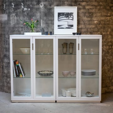 Aoko vitriinikaappi 120 cm - Valkolakka - Mavis