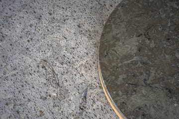 Dondo sivupöytä valkopigmentoitu tammiØ80 cm - Höylätty kalkkikivi - Mavis