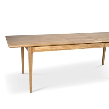 Höllviken ruokapöytä - tammi valkoinen pigmenttilakka mattapintainen, 1 lisäosa, tammi á 50 cm - Mavis