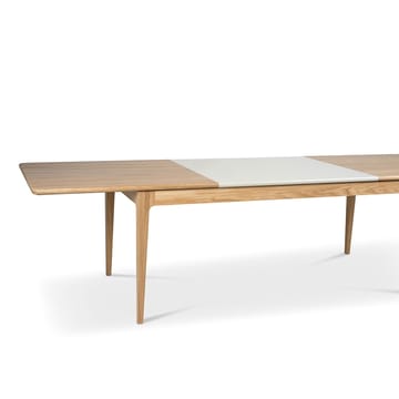 Höllviken ruokapöytä - tammi valkoinen pigmenttilakka mattapintainen, 1 lisäosa, tammi á 50 cm - Mavis