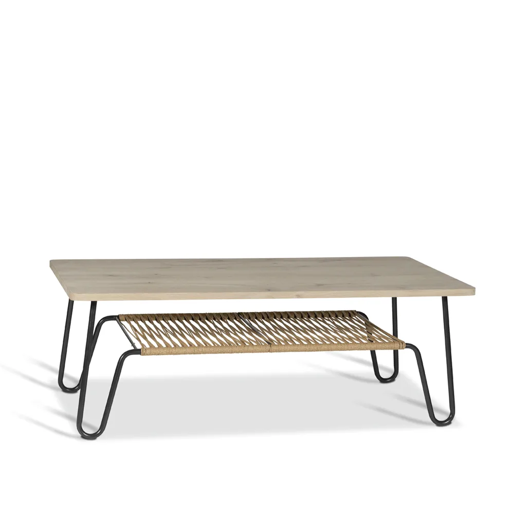 Marcel-sohvapöytä, tammi saippuoitu rustiikki, 140x70 Mavis