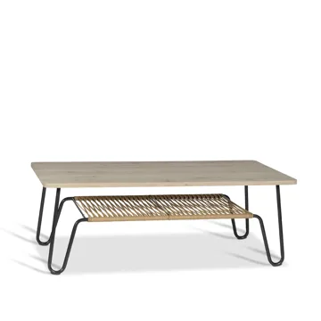 Marcel-sohvapöytä - tammi saippuoitu rustiikki, 140x70 - Mavis