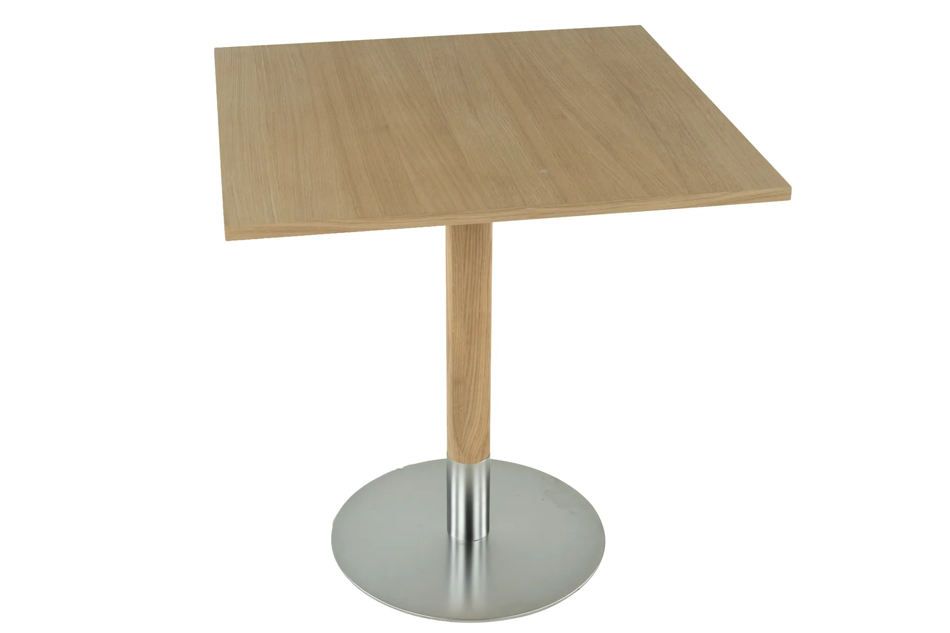 Punainen kahvipöytä 70x70 cm, Valkopigmentoitu mattalakattu tammi Mavis