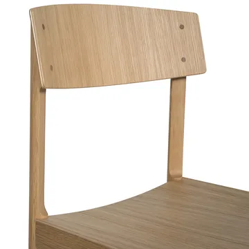 Punainen tuoli - Valkopigmentoitu mattalakattu tammi - Mavis