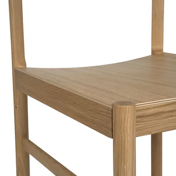 Punainen tuoli - Valkopigmentoitu mattalakattu tammi - Mavis