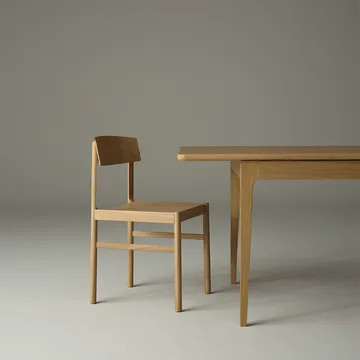 Punainen tuoli - Valkopigmentoitu mattalakattu tammi - Mavis