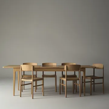 Punainen tuoli - Valkopigmentoitu mattalakattu tammi - Mavis