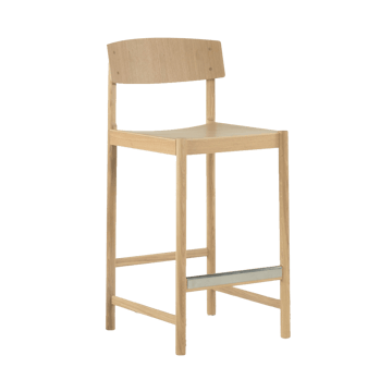 Rod baarituoli 65 cm - Valkopigmentoitu mattalakattu tammi - Mavis