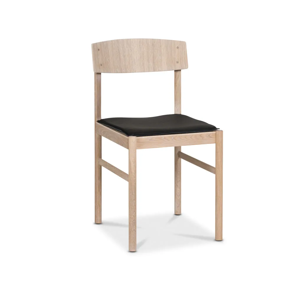 Rod tuolinpehmuste, nahka musta Mavis