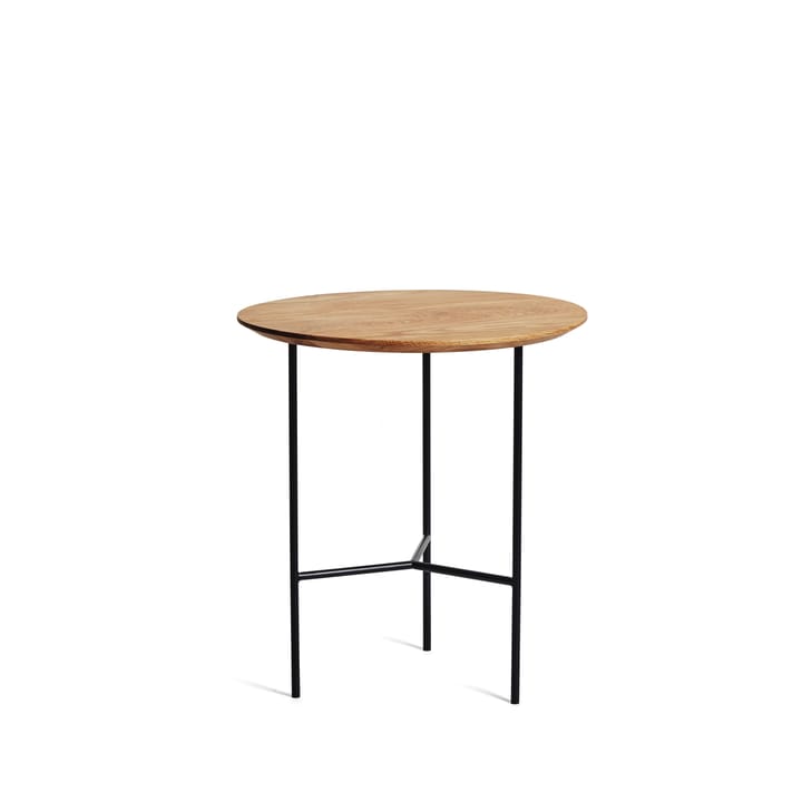 Tribeca sivupöytä - pyökkiöljy, mustat jalat, ø47 cm - Mavis