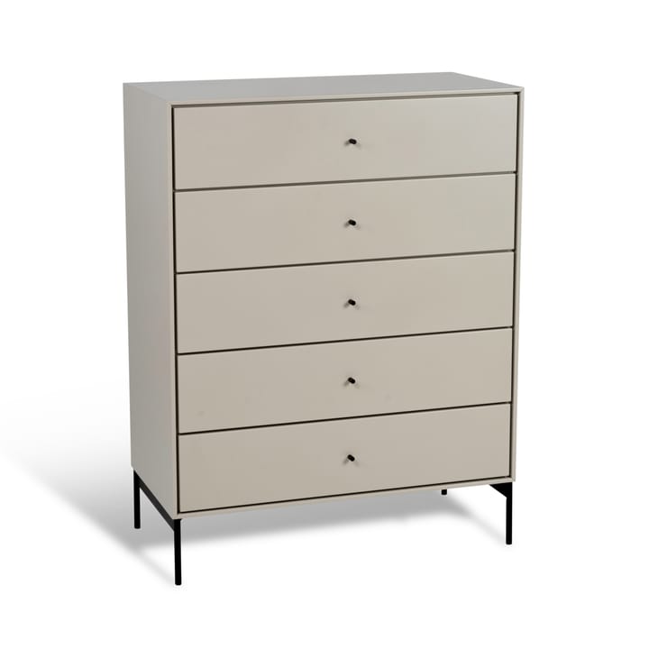 Volt lipasto 5 laatikkoa beige, Yksityiskohdat musta Mavis