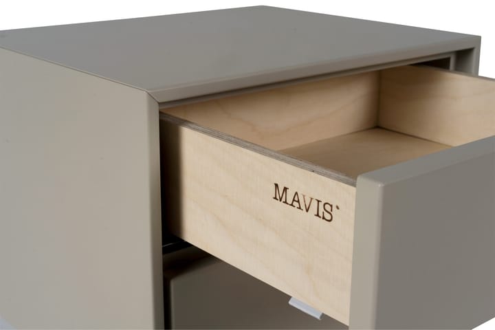 Volt yöpöytä seinäkiinnitteinen, Beige musta Mavis