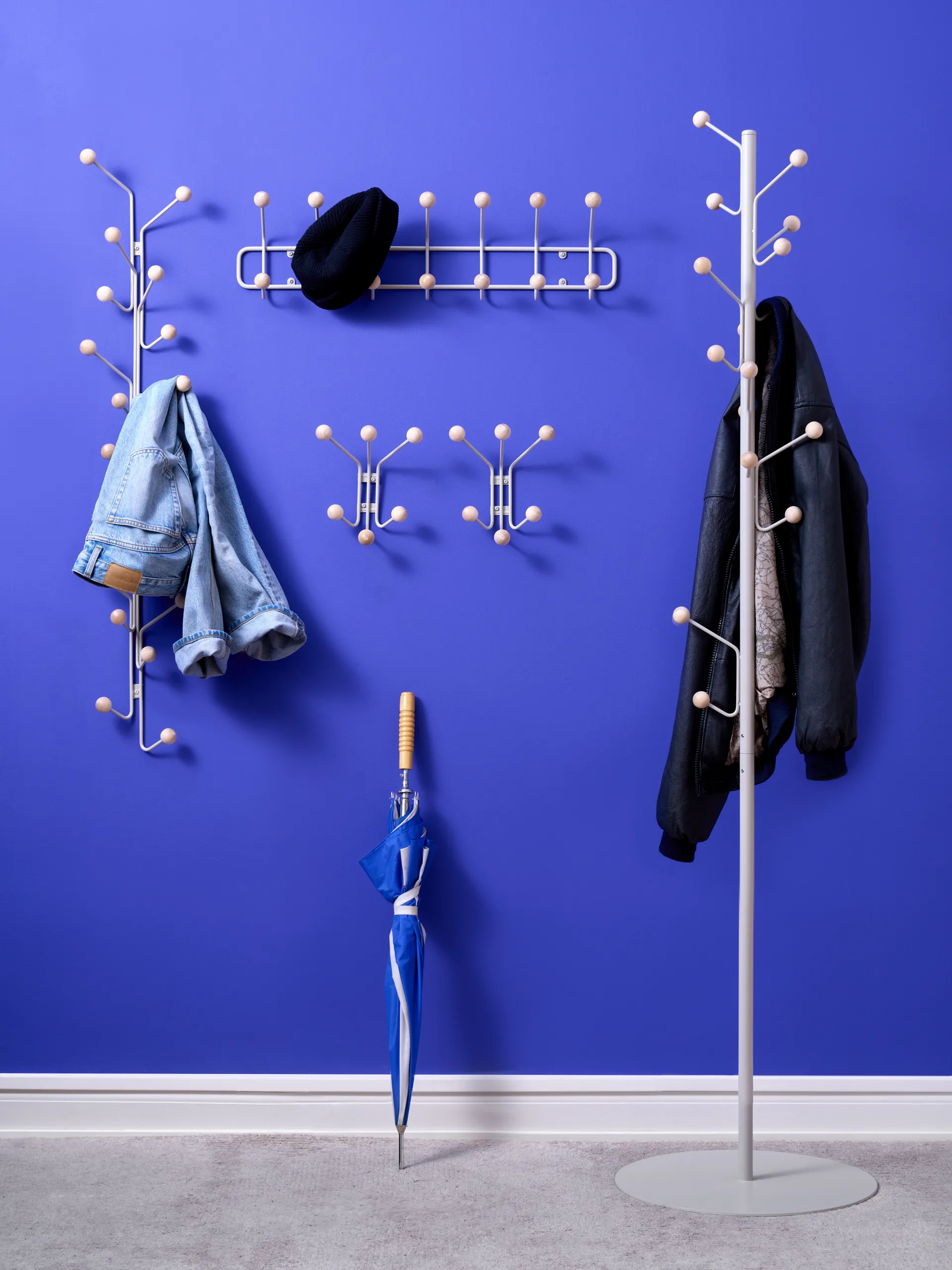 Bill Floor -vaateripustin, Greige Maze