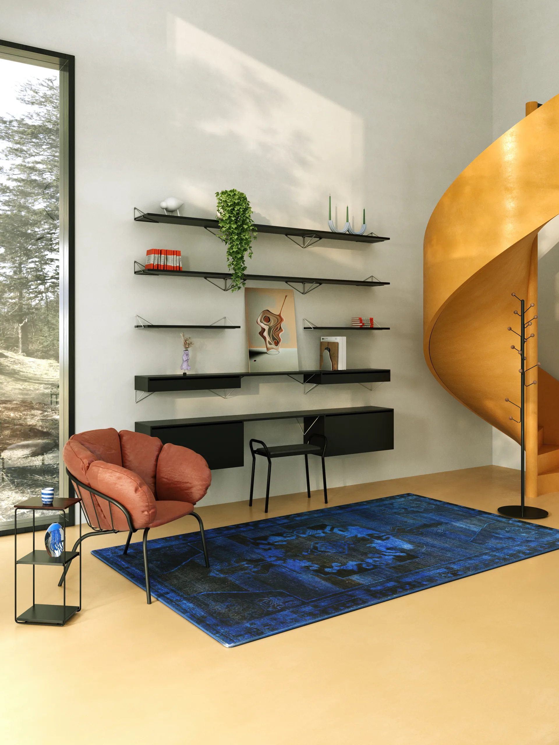 Bill Floor -vaateripustin, Musta Maze