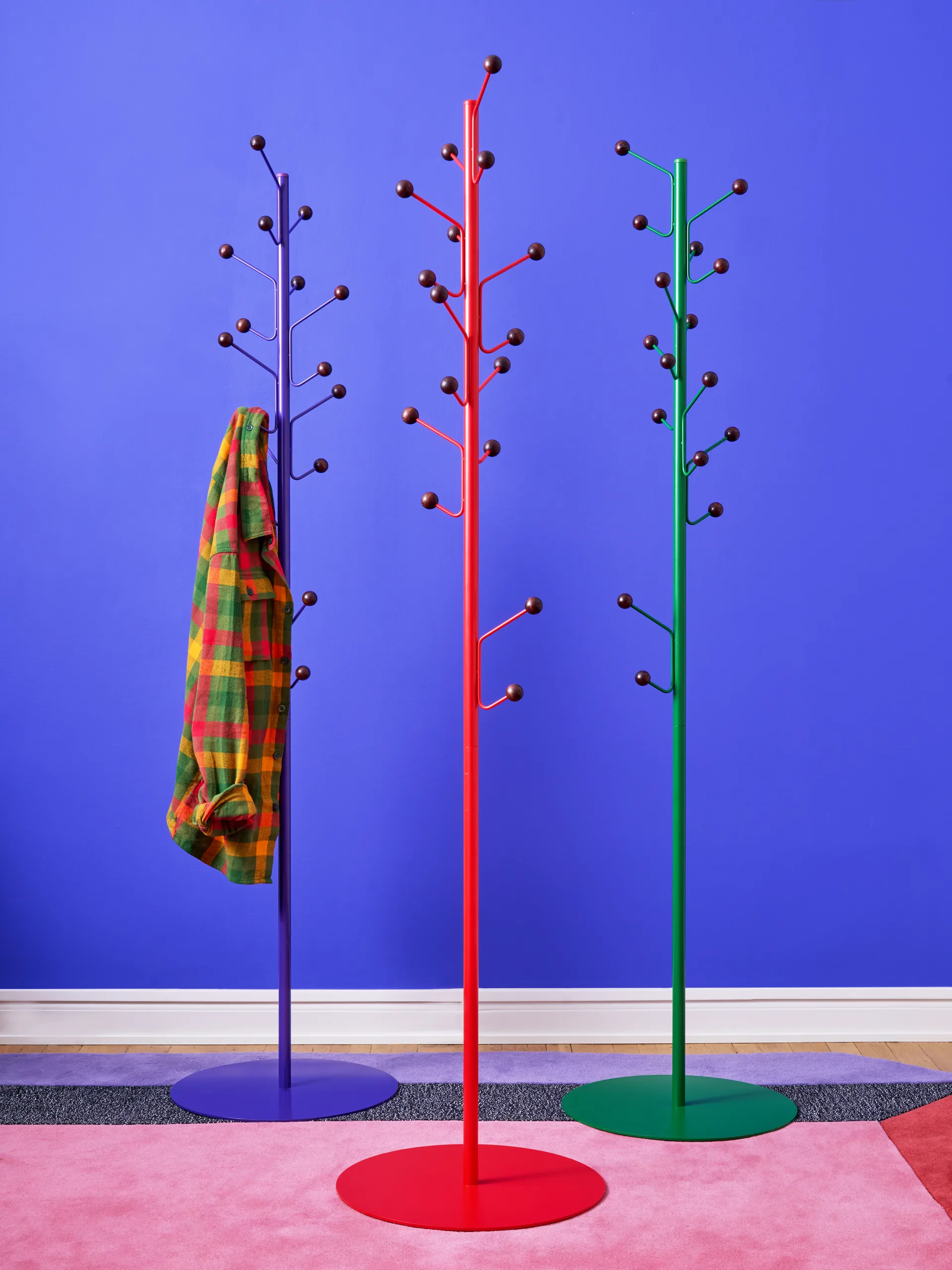 Bill Floor -vaateripustin, Vihreä-tummanruskea Maze