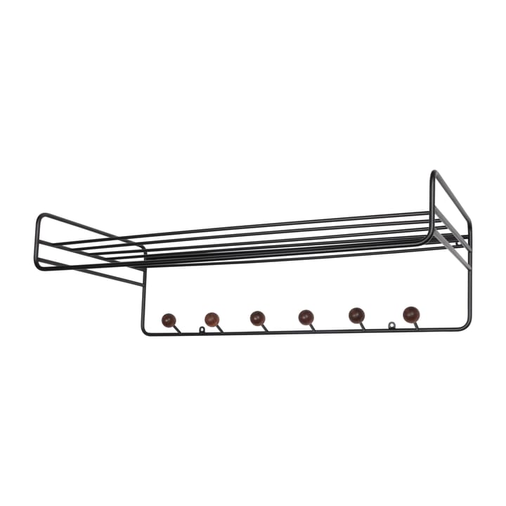 Bill Hat rack hattuhylly - Musta-tummaruskea - Maze