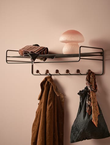 Bill Hat rack hattuhylly - Musta-tummaruskea - Maze