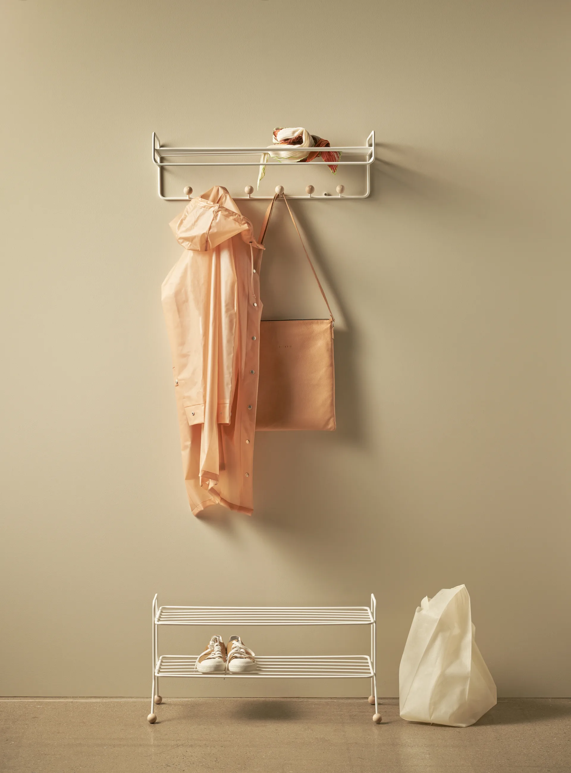 Bill Hat rack hattuhylly, Valkoinen Maze