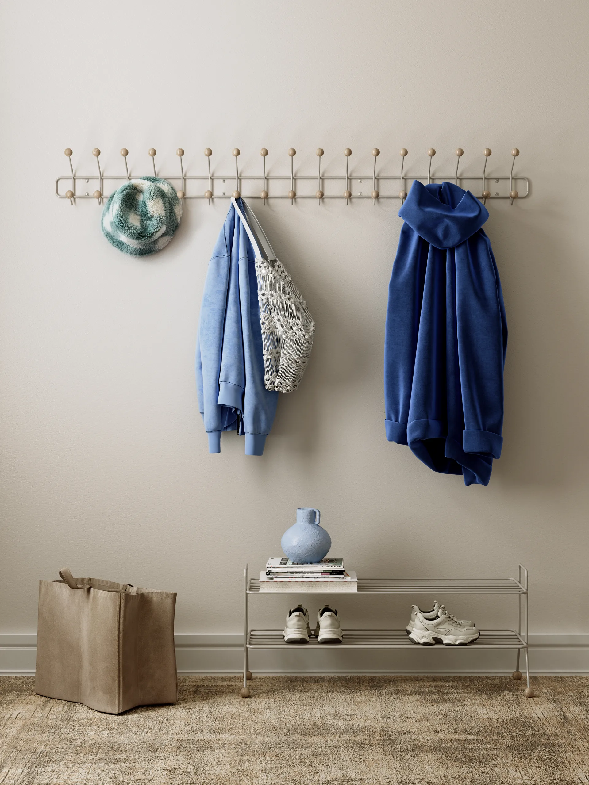 Bill kenkähylly, Greige Maze