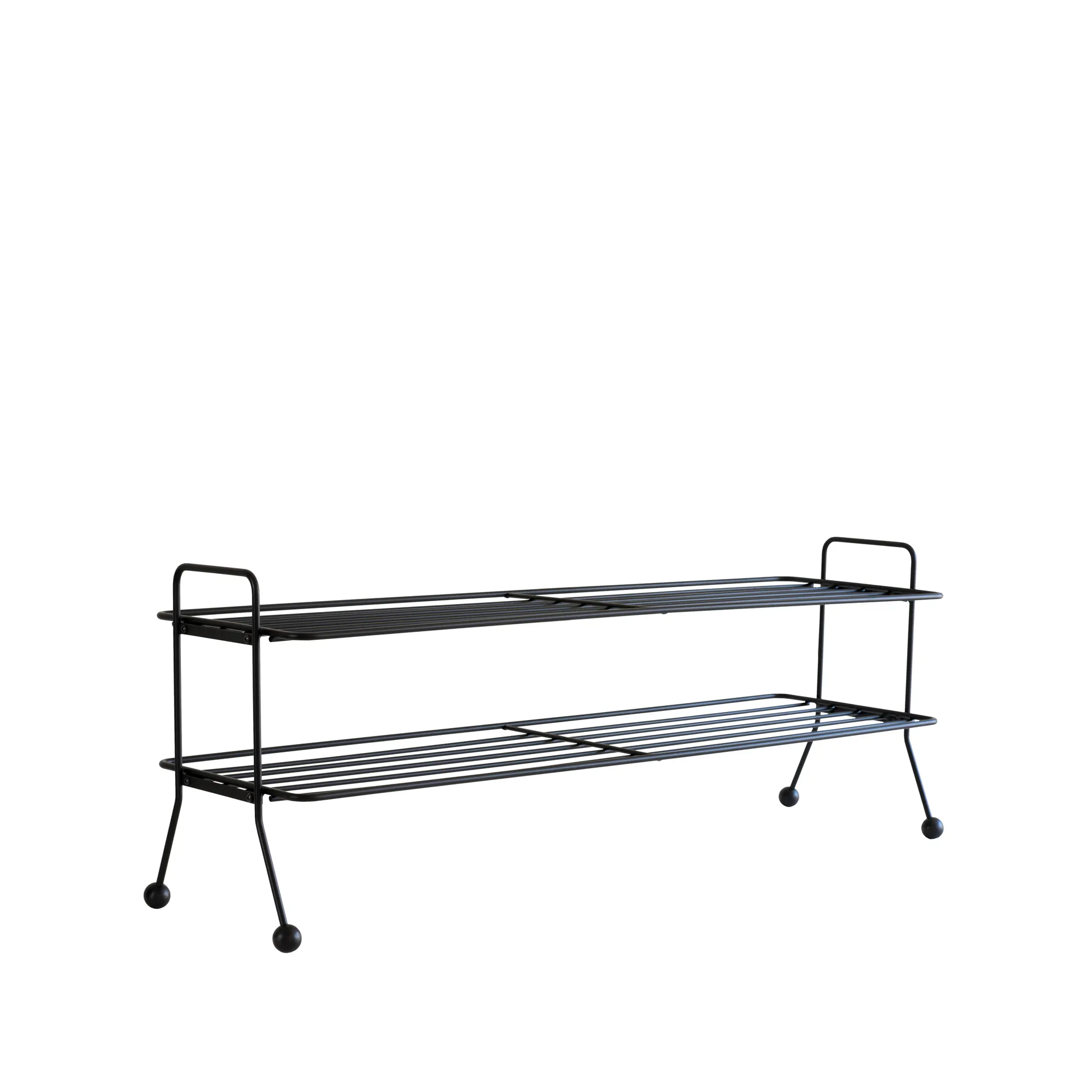 Bill Shoe Shelf L -kenkähylly, Musta Maze