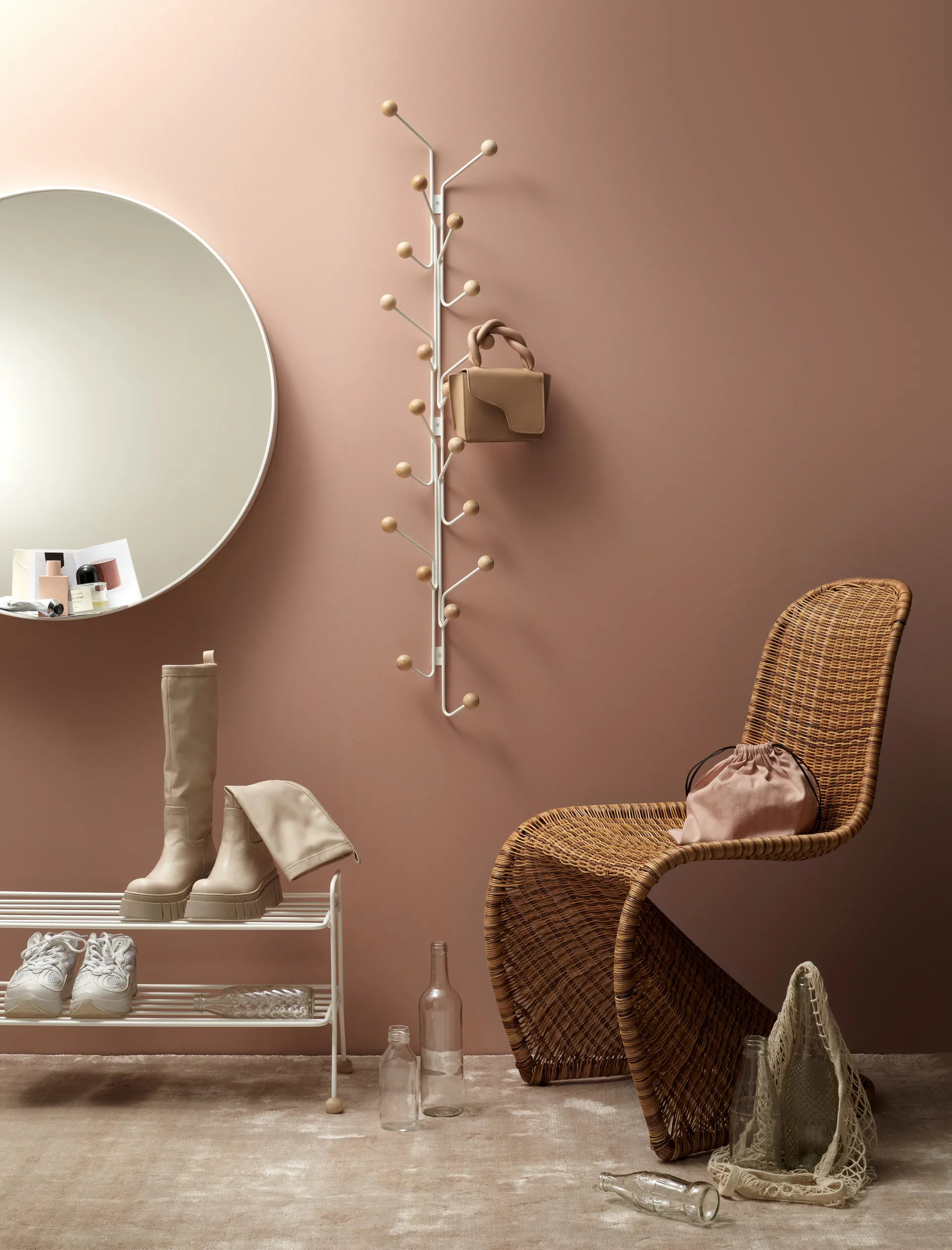 Bill Vertical vaatehenkarit, Valkoinen Maze