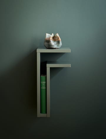 F-shelf seinähylly green grey - Hylly oikealle - Maze