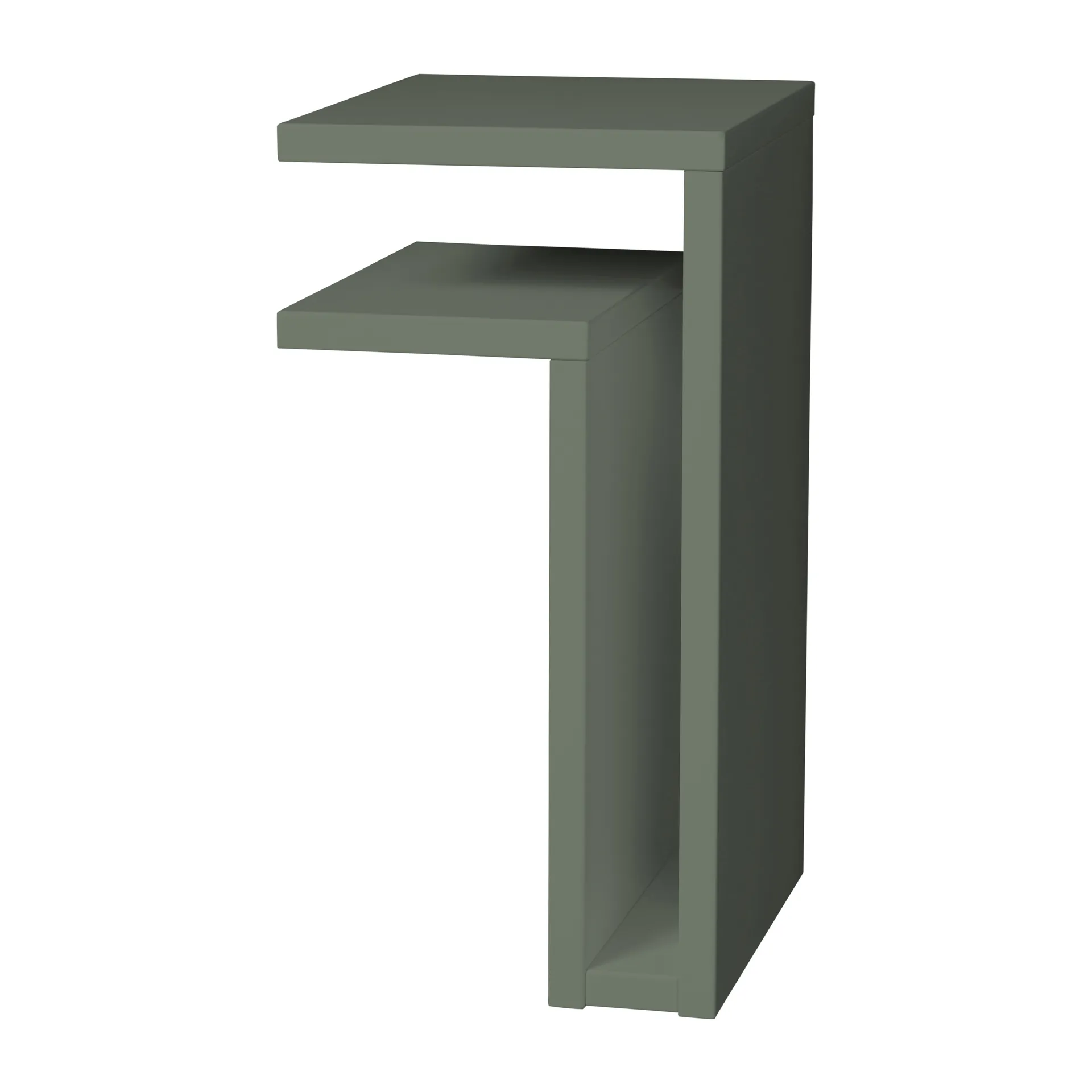 F-shelf seinähylly green grey, Hylly vasemmalle Maze