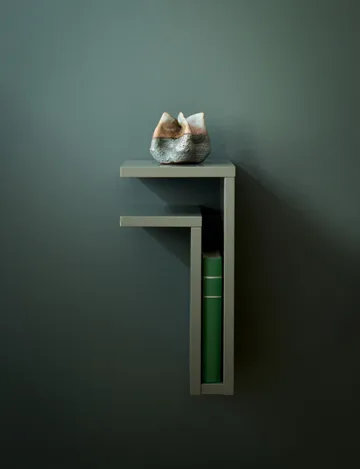 F-shelf seinähylly green grey - Hylly vasemmalle - Maze