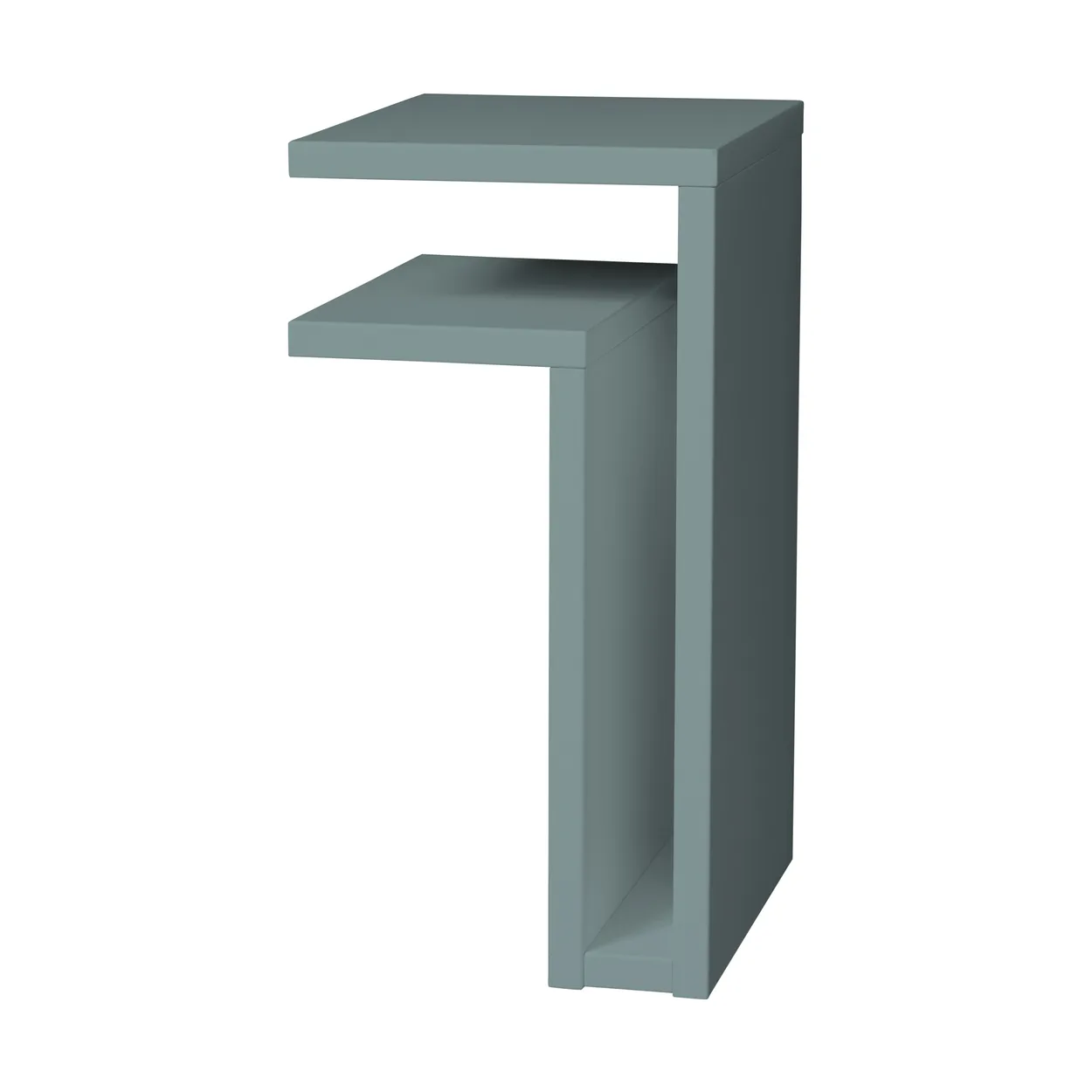 Maze F-shelf seinähylly pigeon blue Hylly vasemmalla.