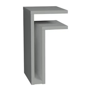 F-shelf seinähylly silk grey - Hylly oikealle - Maze