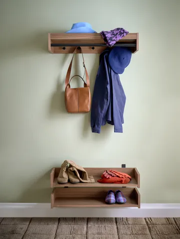 Gentle kenkähylly - Pähkinä, 78×8×30 cm - Maze