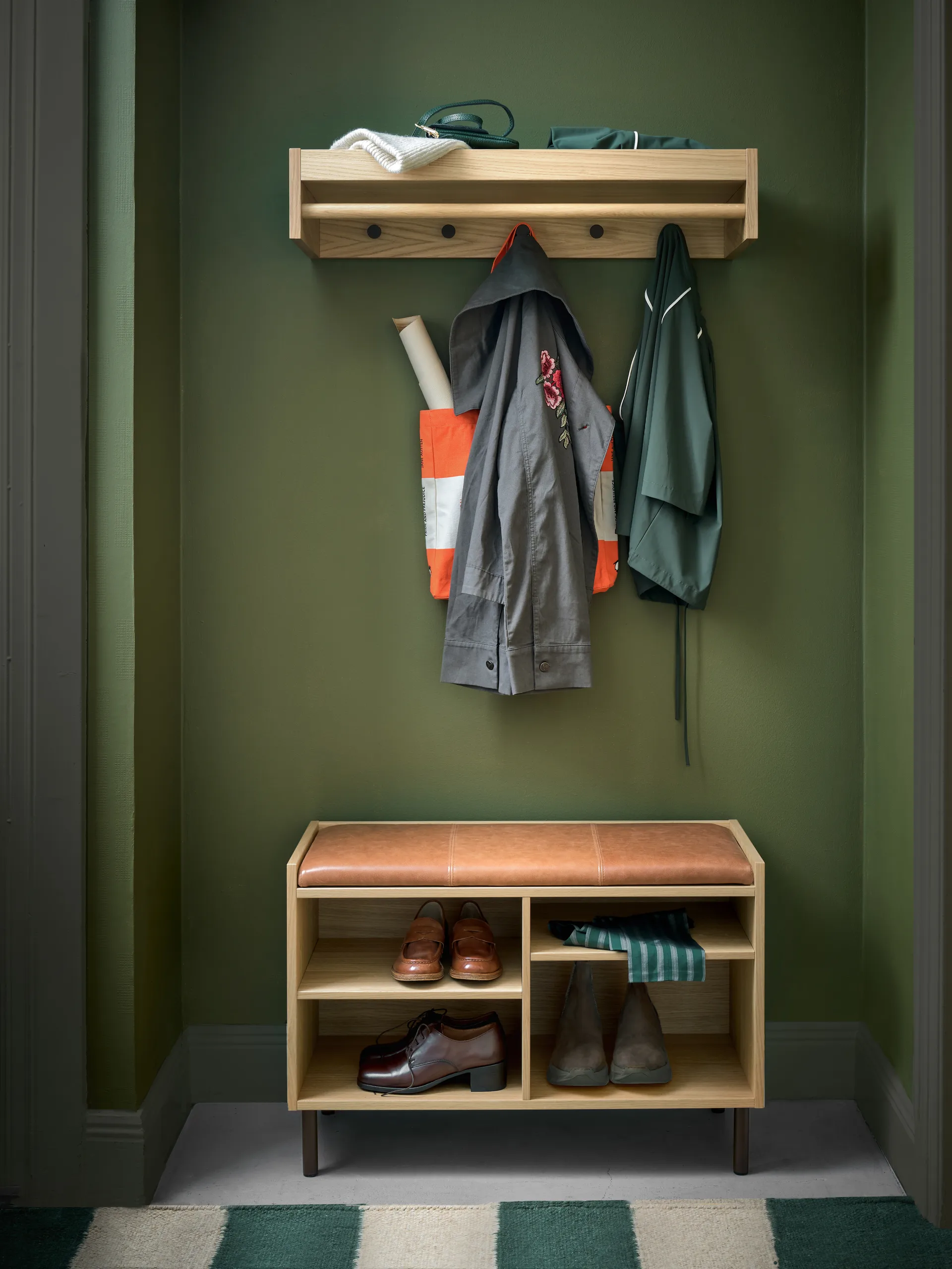 Gentle säilytyspenkki, Tammi, 78×53×35 cm Maze