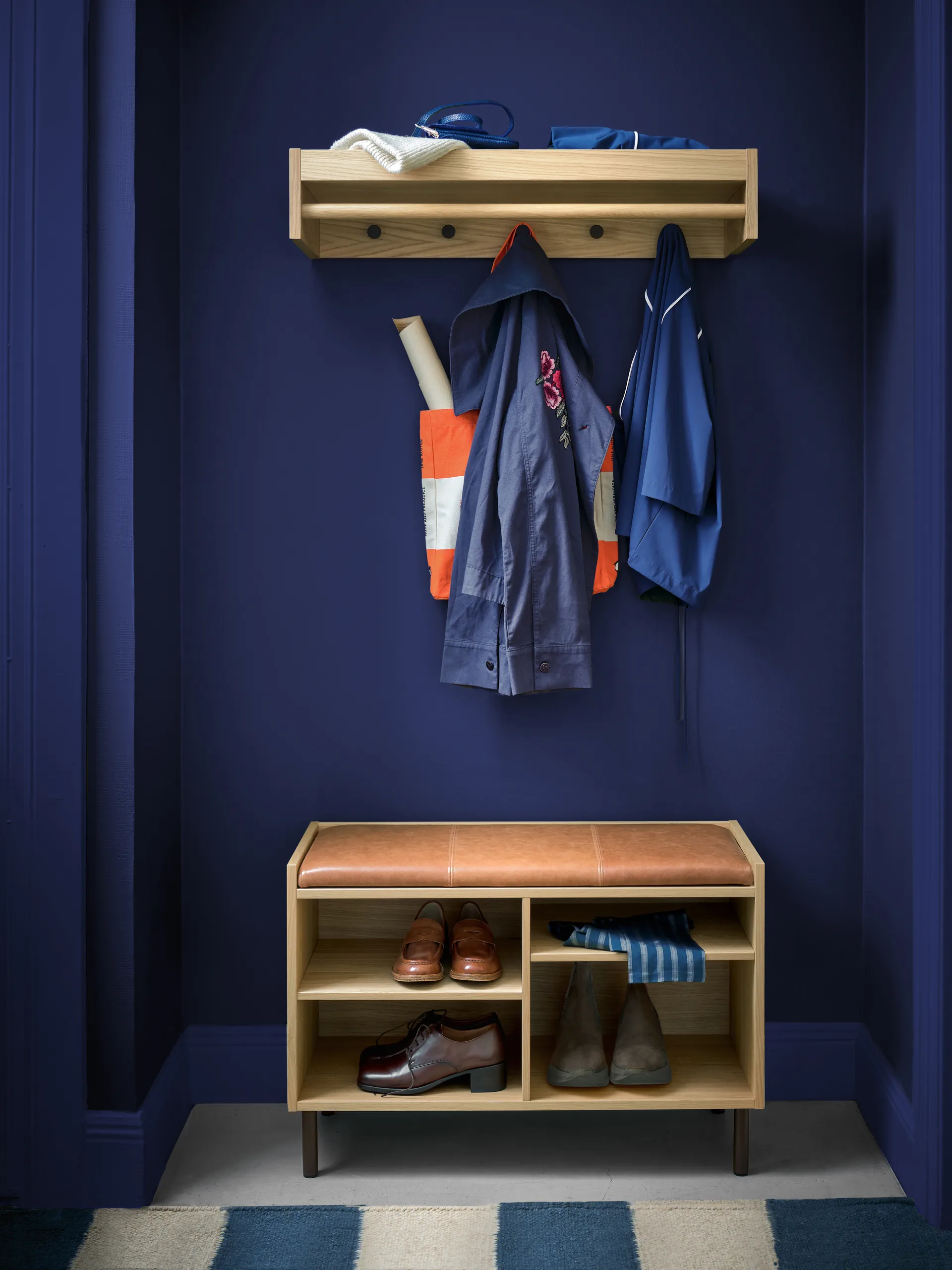 Gentle säilytyspenkki, Tammi, 78×53×35 cm Maze