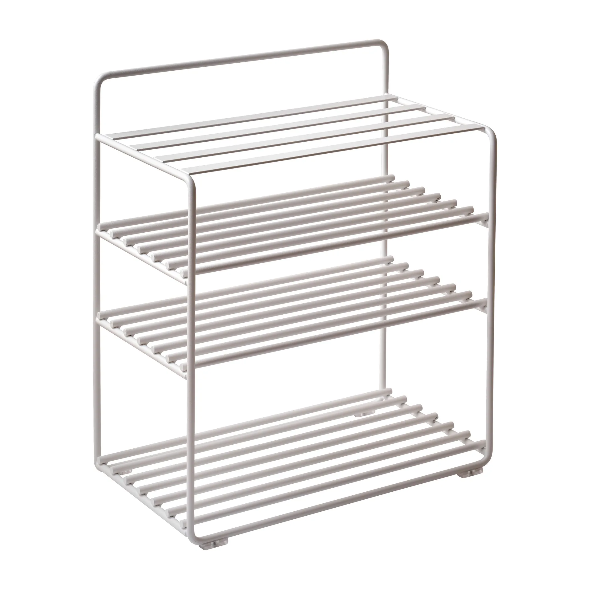 Lower East Seat hylly-rahi 50 x 28 x 58 cm, White-cognac leather Maze