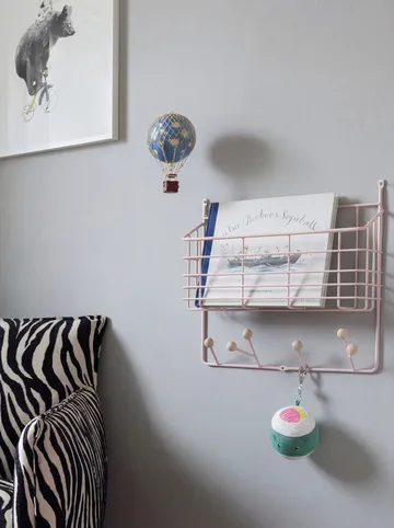 Mitten hylly junior - Vaalea pinkki, 38,6×35,2×8,6 cm - Maze