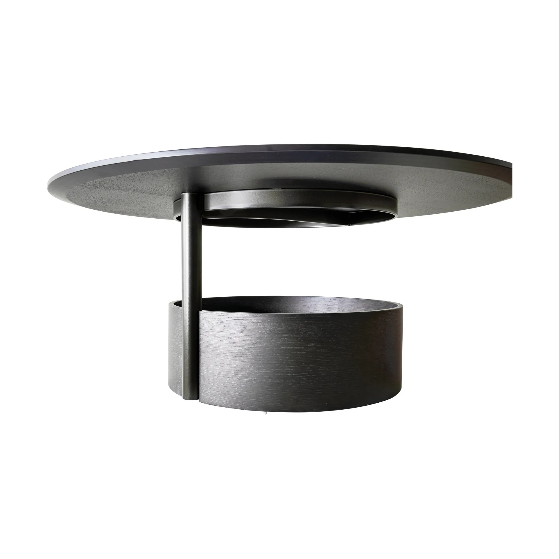 Parasol L -sohvapöytä Ø 90 cm, Dark stained oak Maze