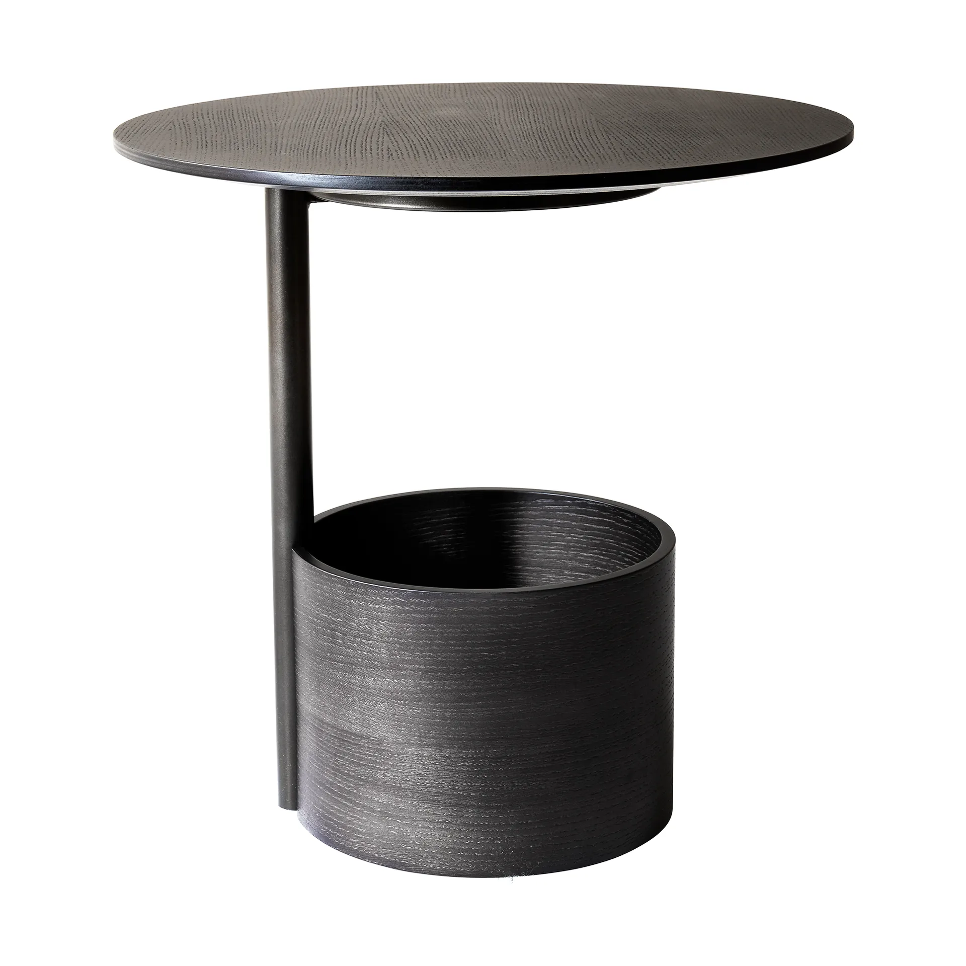 Parasol S -sohvapöytä Ø 50 cm, Dark stained oak Maze